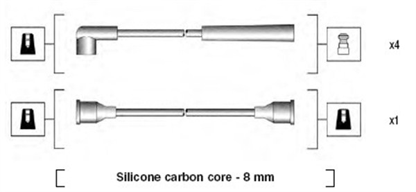 Bougiekabelset Magneti Marelli 941185070768