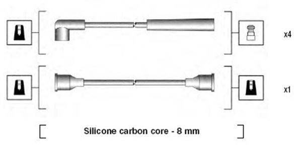 Bougiekabelset Magneti Marelli 941185080769