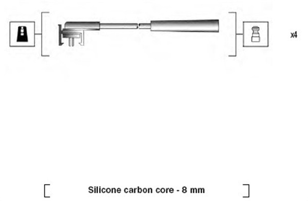 Bougiekabelset Magneti Marelli 941185140772