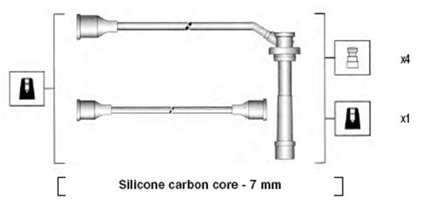 Bougiekabelset Magneti Marelli 941285080844