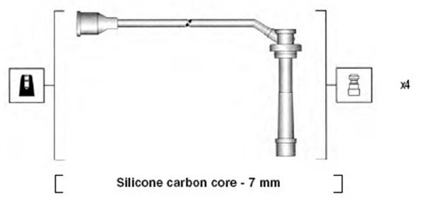 Bougiekabelset Magneti Marelli 941285100846