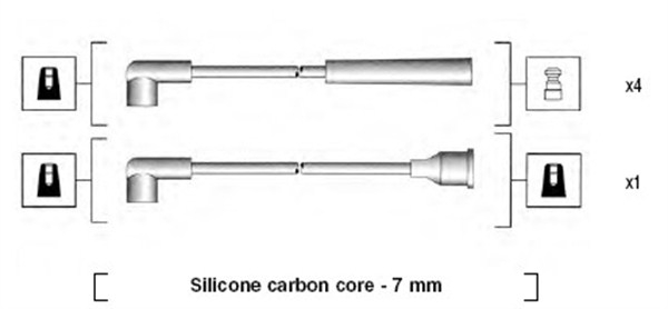 Bougiekabelset Magneti Marelli 941325120904