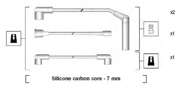 Bougiekabelset Magneti Marelli 941365060929