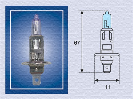 Magneti Marelli Gloeilamp, verstraler 002601100000