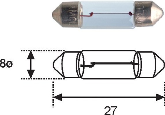 Gloeilamp, motorruimteverlichting Magneti Marelli 009417100000