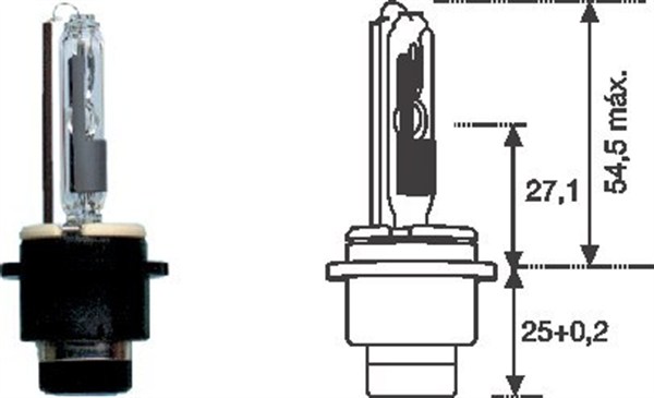 Magneti Marelli Gloeilamp, verstraler 002542100000