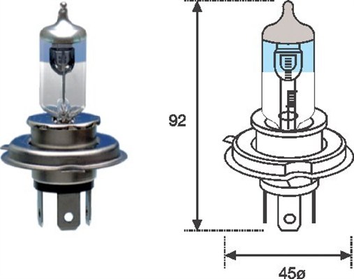 Magneti Marelli Gloeilamp, verstraler 002585100000