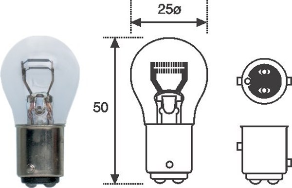 Gloeilamp, parkeer- / begrenzingslicht Magneti Marelli 008528100000