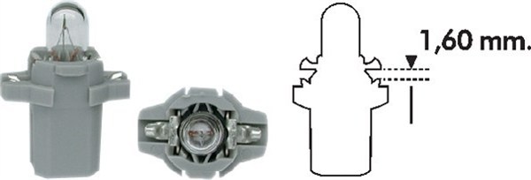 Gloeilamp, instrumentenverlichting Magneti Marelli 003734100000