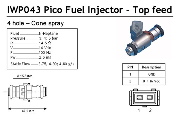 Verstuiver/Injector Magneti Marelli 214310004310