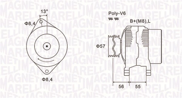 Alternator/Dynamo Magneti Marelli 063731088010