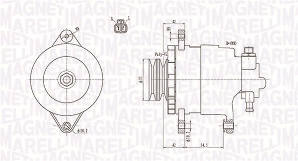 Alternator/Dynamo Magneti Marelli 063731183010