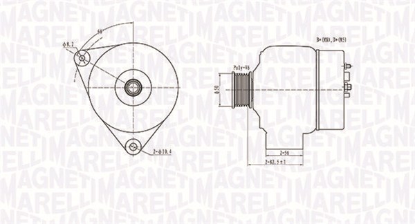 Alternator/Dynamo Magneti Marelli 063731301010