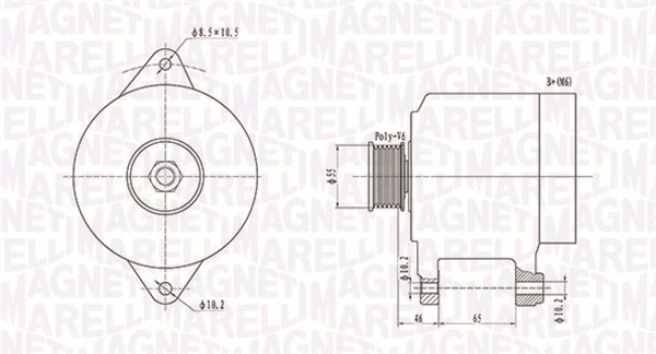 Alternator/Dynamo Magneti Marelli 063731306010