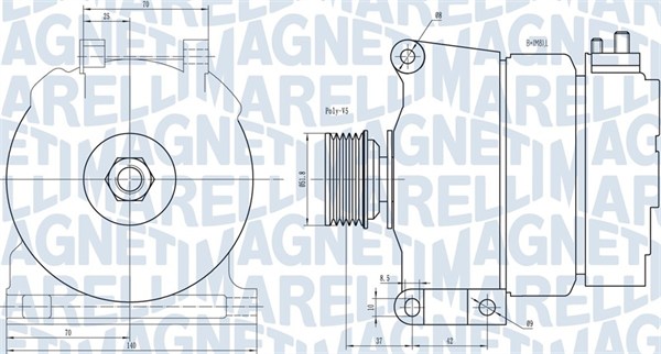 Alternator/Dynamo Magneti Marelli 063731342010