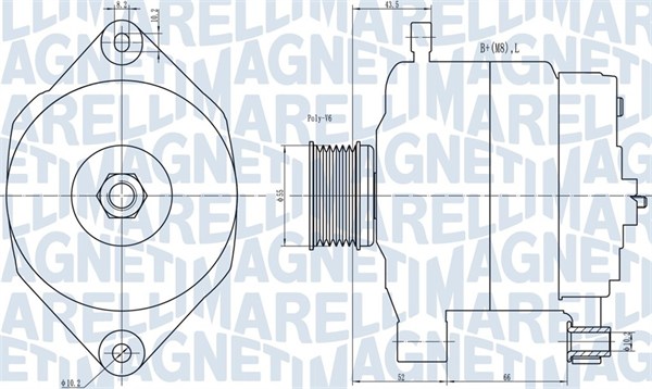 Alternator/Dynamo Magneti Marelli 063731343010