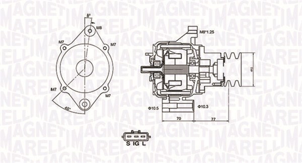 Alternator/Dynamo Magneti Marelli 063731367010