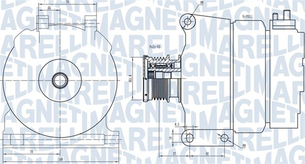 Alternator/Dynamo Magneti Marelli 063731390010