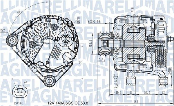 Alternator/Dynamo Magneti Marelli 063731406710