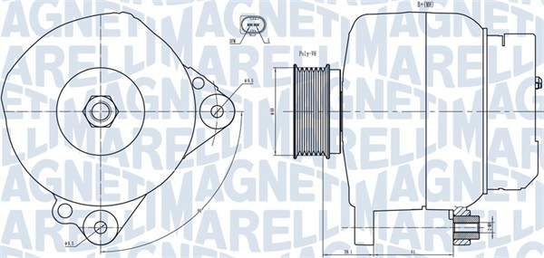 Alternator/Dynamo Magneti Marelli 063731445010