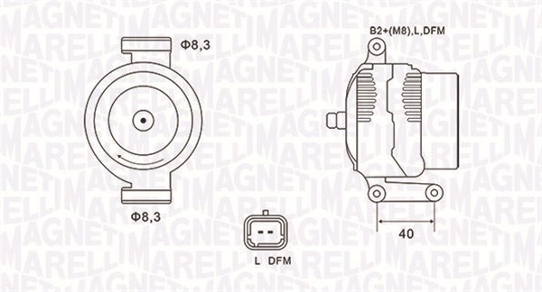 Alternator/Dynamo Magneti Marelli 063731470010