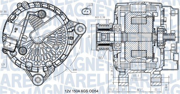 Alternator/Dynamo Magneti Marelli 063731472410