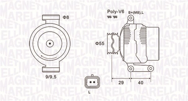 Alternator/Dynamo Magneti Marelli 063731484010