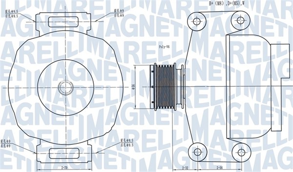 Alternator/Dynamo Magneti Marelli 063731489010