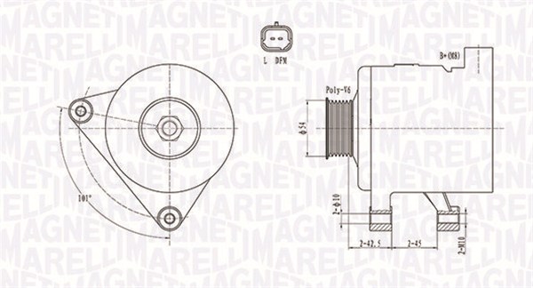 Alternator/Dynamo Magneti Marelli 063731498010