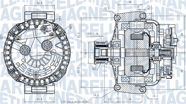 Alternator/Dynamo Magneti Marelli 063731531810