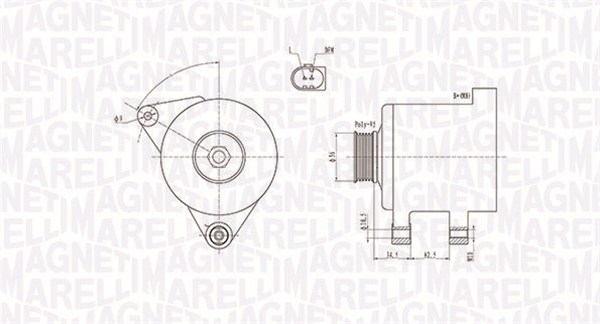 Alternator/Dynamo Magneti Marelli 063731546010