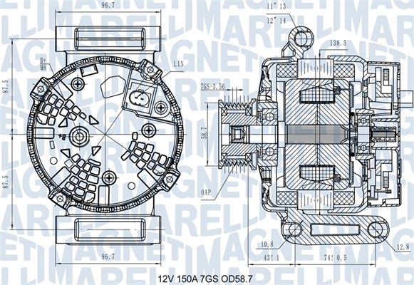 Alternator/Dynamo Magneti Marelli 063731557610