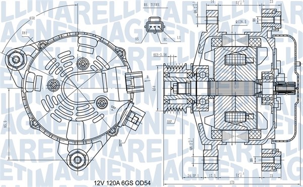 Alternator/Dynamo Magneti Marelli 063731557910