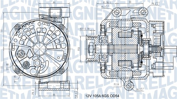 Alternator/Dynamo Magneti Marelli 063731585210