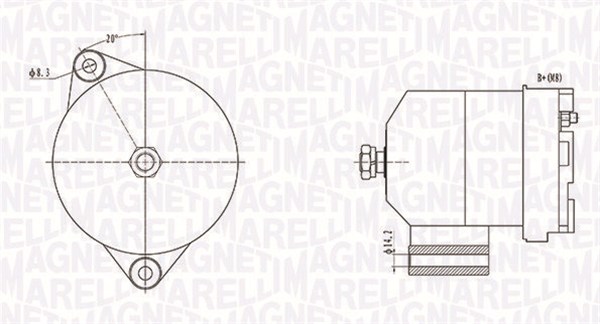 Alternator/Dynamo Magneti Marelli 063731586010