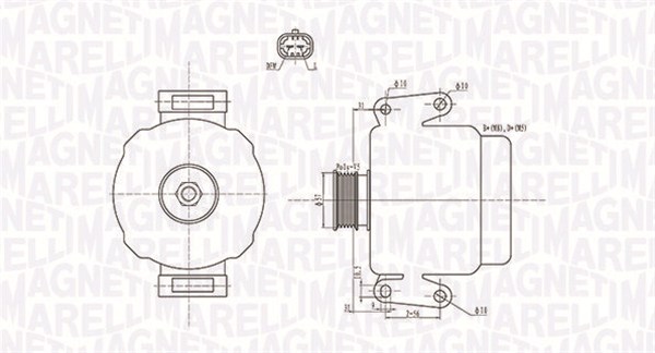 Alternator/Dynamo Magneti Marelli 063731592010