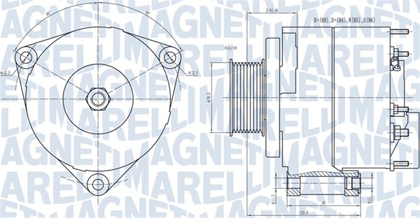 Alternator/Dynamo Magneti Marelli 063731593010