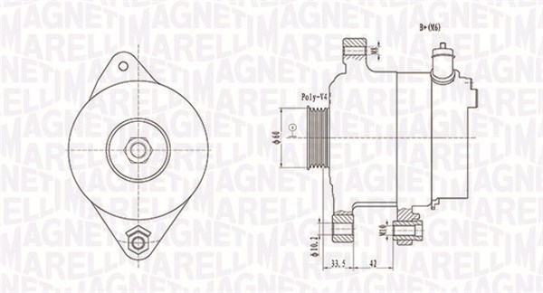 Alternator/Dynamo Magneti Marelli 063731595010