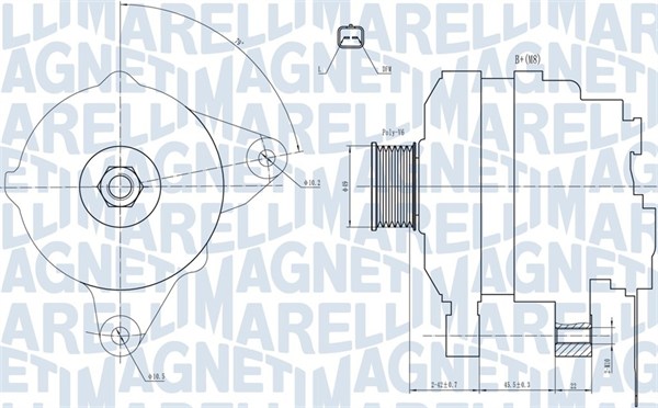 Alternator/Dynamo Magneti Marelli 063731665010