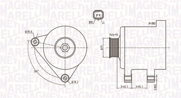 Alternator/Dynamo Magneti Marelli 063731674010