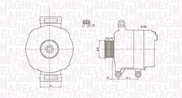 Alternator/Dynamo Magneti Marelli 063731676010