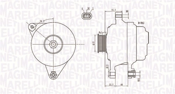 Alternator/Dynamo Magneti Marelli 063731703010