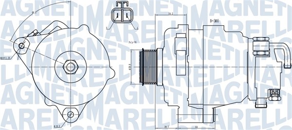 Alternator/Dynamo Magneti Marelli 063731708010