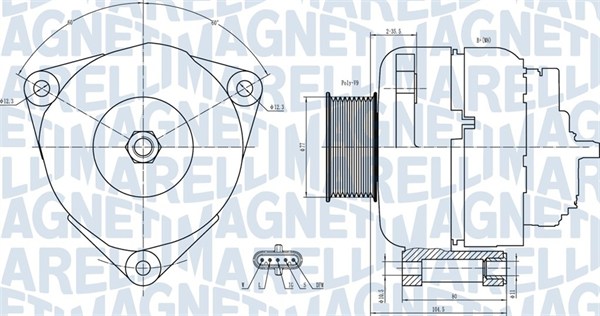 Alternator/Dynamo Magneti Marelli 063731739010