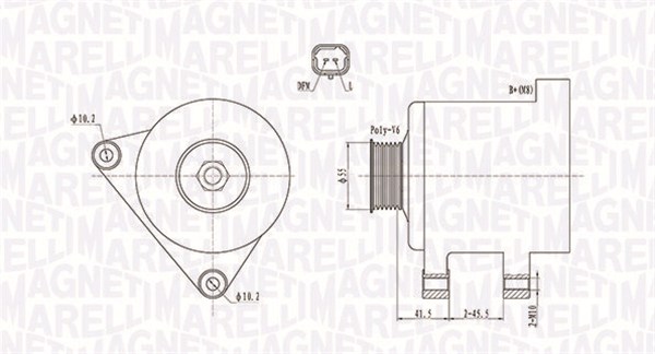 Alternator/Dynamo Magneti Marelli 063731741010