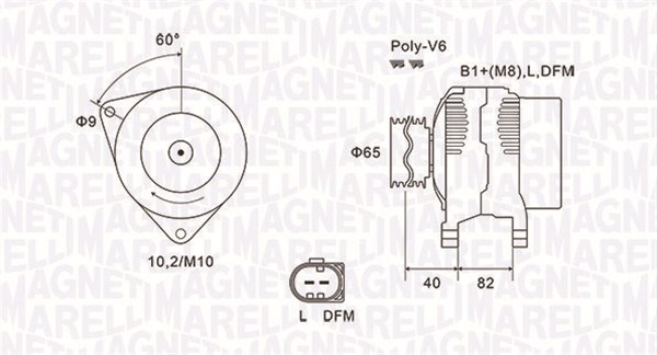 Alternator/Dynamo Magneti Marelli 063731746010