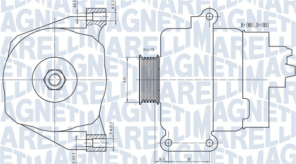 Alternator/Dynamo Magneti Marelli 063731766010