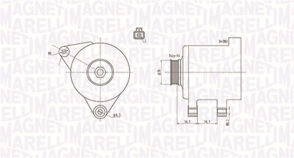 Alternator/Dynamo Magneti Marelli 063731789010