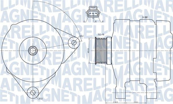 Alternator/Dynamo Magneti Marelli 063731834010