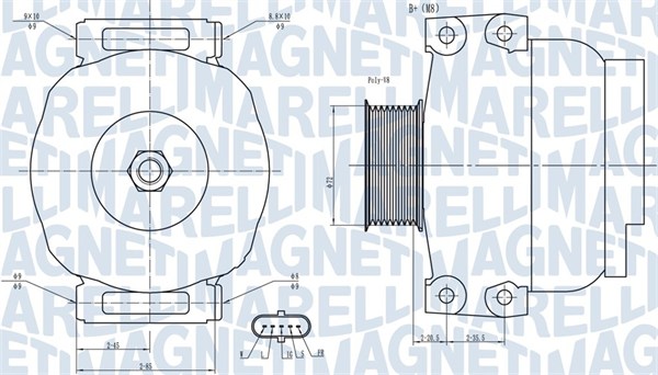 Alternator/Dynamo Magneti Marelli 063731880010
